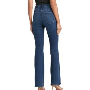 Banana Republic Womens Petite High Rise Flare Dark Wash Jeans Size 26P